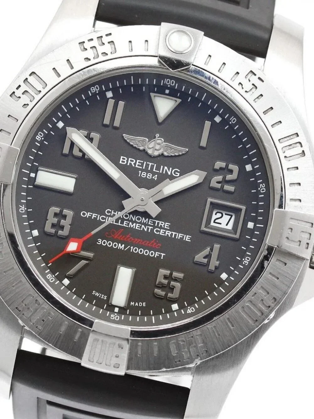 BREITLING Avenger II Seawolf A17331 Date gray Dial Automatic Men's Watch_956968